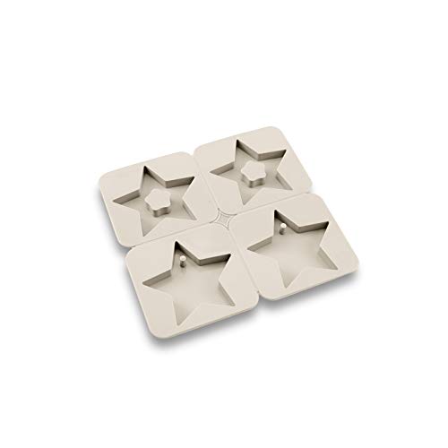 4-cavity Detachable Star & Ring Soap Molds