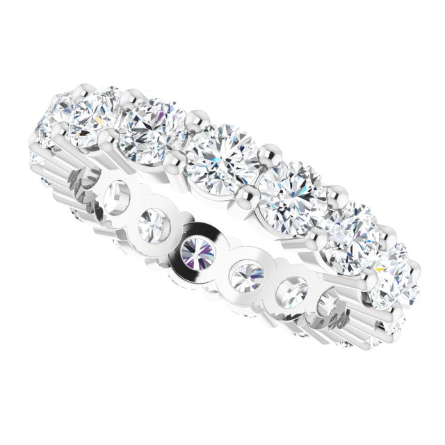 3.57 Carat Round Diamond Eternity Band for Women - Dazzling Wedding Ring, Anniversary Gift & Special Occasion Jewelry (Perfect for Proposals, Engagements and Milestone Celebrations)