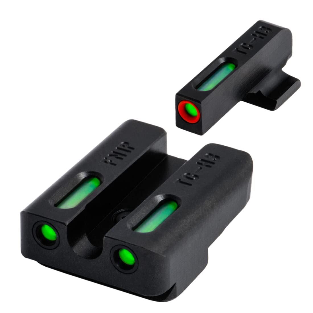 Truglo TFX PRO Handgun Sight - Glow in Dark Tritium & Fiber Optic Night Sight for Pistols - Compact, Durable, Snag-Free Design - Perfect for Low Light Shooting, Home Defense & Tactical Use