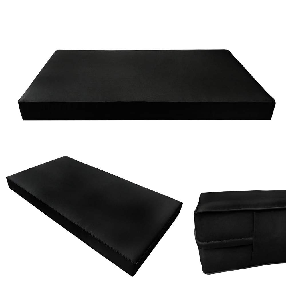 Prolinemax Outdoor Style 2 Twin-XL Piped Trim Daybed Mattress Bolster Pillow Fitted Sheet Cover - Waterproof & Breathable Fabric - Perfect for Patio, Sunroom or Guest Bed AD109