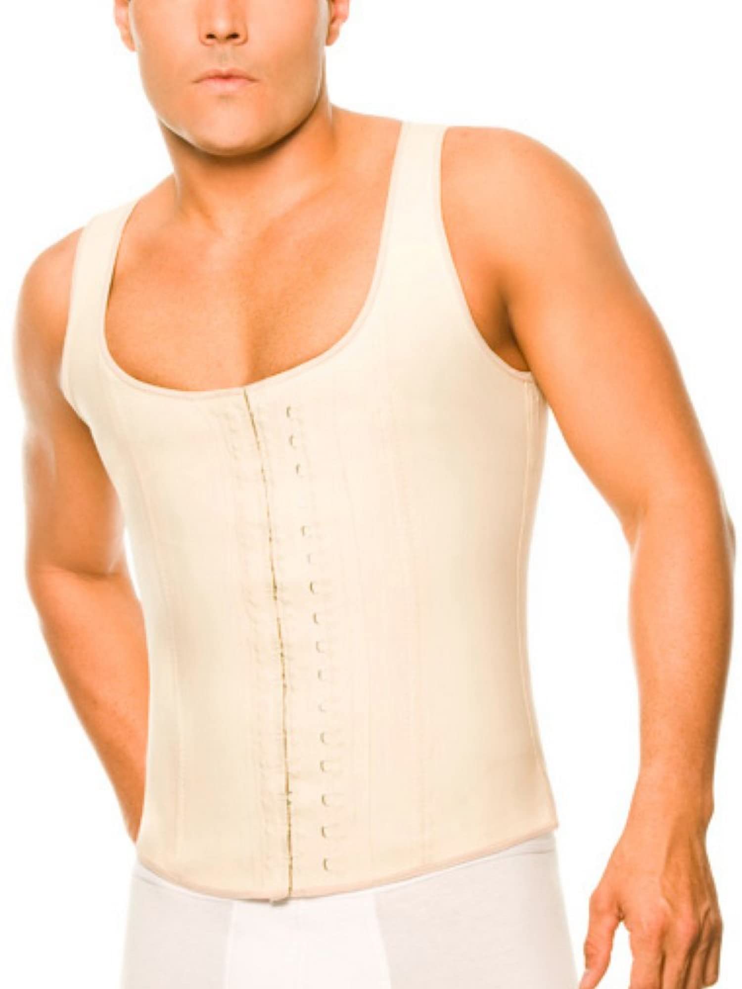 ToBeInStyle Men's High-Compression Waist Trainer & Body Shaper Vest for Weight Loss, Posture Correction - Perfect for Gym, Workouts, and Everyday Slimming Wear