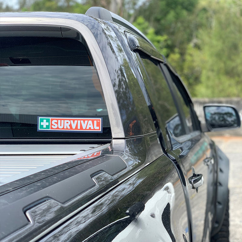 Premium Survival Bumper Sticker - Durable Vinyl Decal for Cars, Trucks & Outdoor Gear - Perfect for Camping, Hiking & Emergency Preparedness
