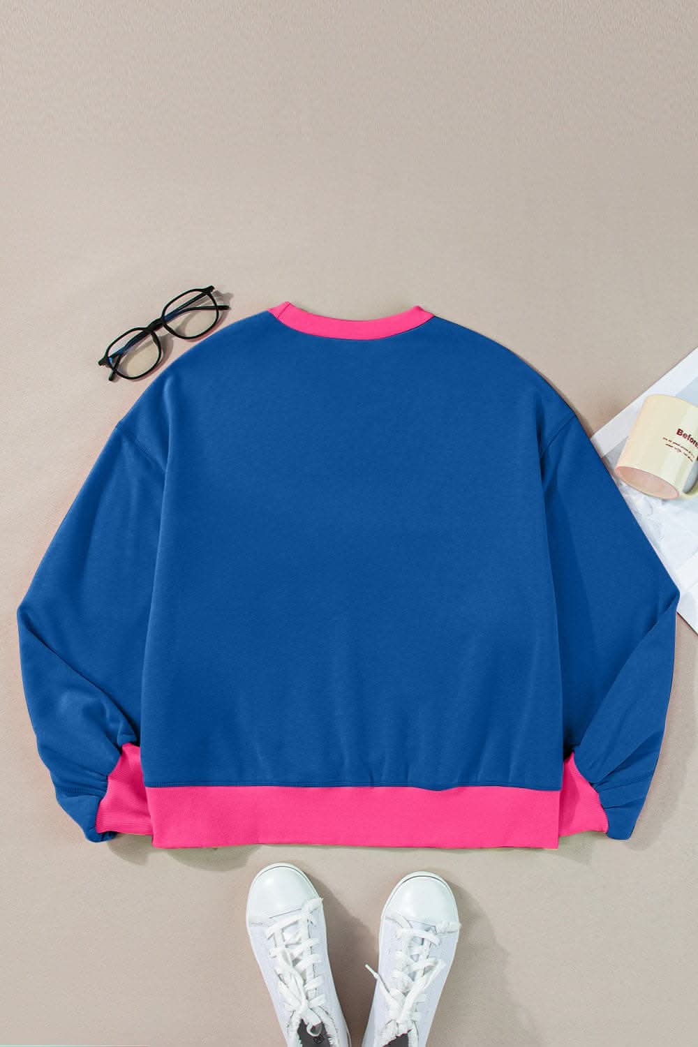 Stylish Women's Long Sleeve Crewneck Sweatshirt - Cozy Casual Pullover for Fall & Winter - Perfect for Layering, Lounging and Outdoor Activities