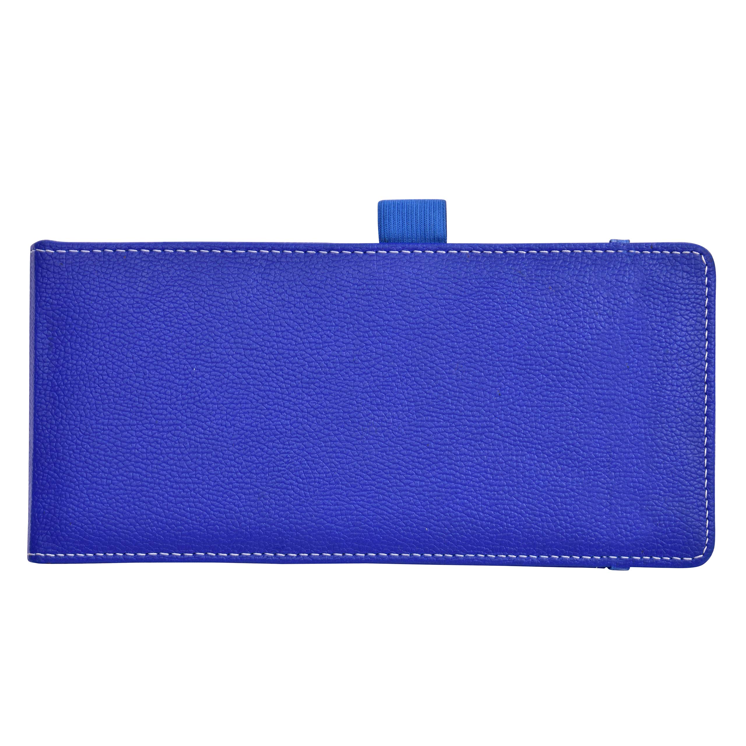 Genuine Leatherette Checkbook Holder & Card Organizer - Navy Blue Wallet for Checks, Credit Cards, and IDs | Perfect for Business Professionals and Daily Use