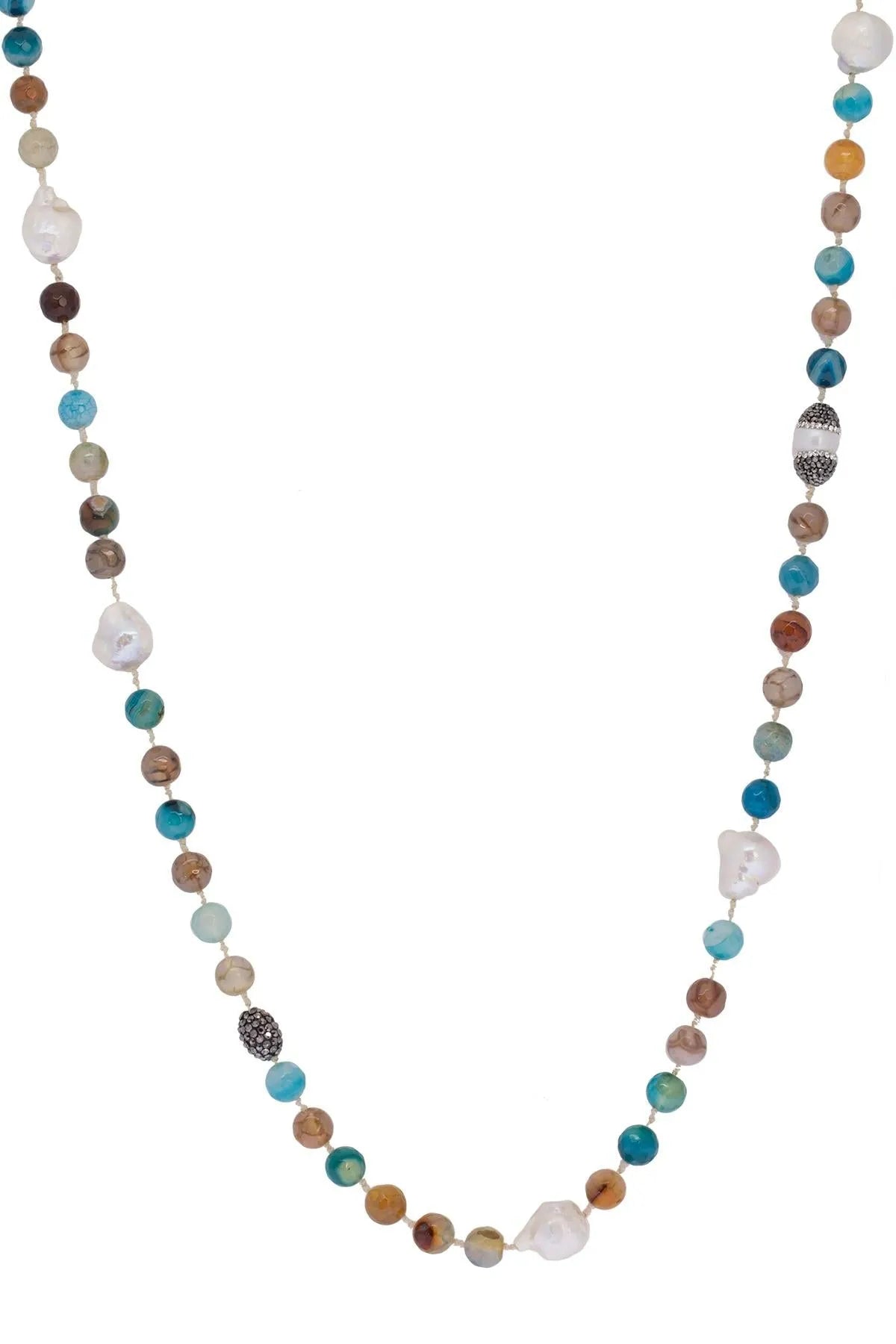 Exquisite Tahitian Pearl Beaded Long Necklace - Elegant Black Pearl Jewelry for Women - Perfect for Weddings, Parties & Special Occasions