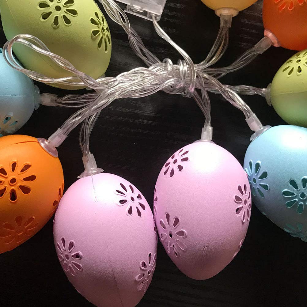 INOOMP Easter LED Fairy Lights Set - Window Hanging Decor, Tree Ornaments & Egg Lights for Easter Home Decorations | Perfect for Indoor/Outdoor Easter Party, Spring Festival & Holiday Lighting