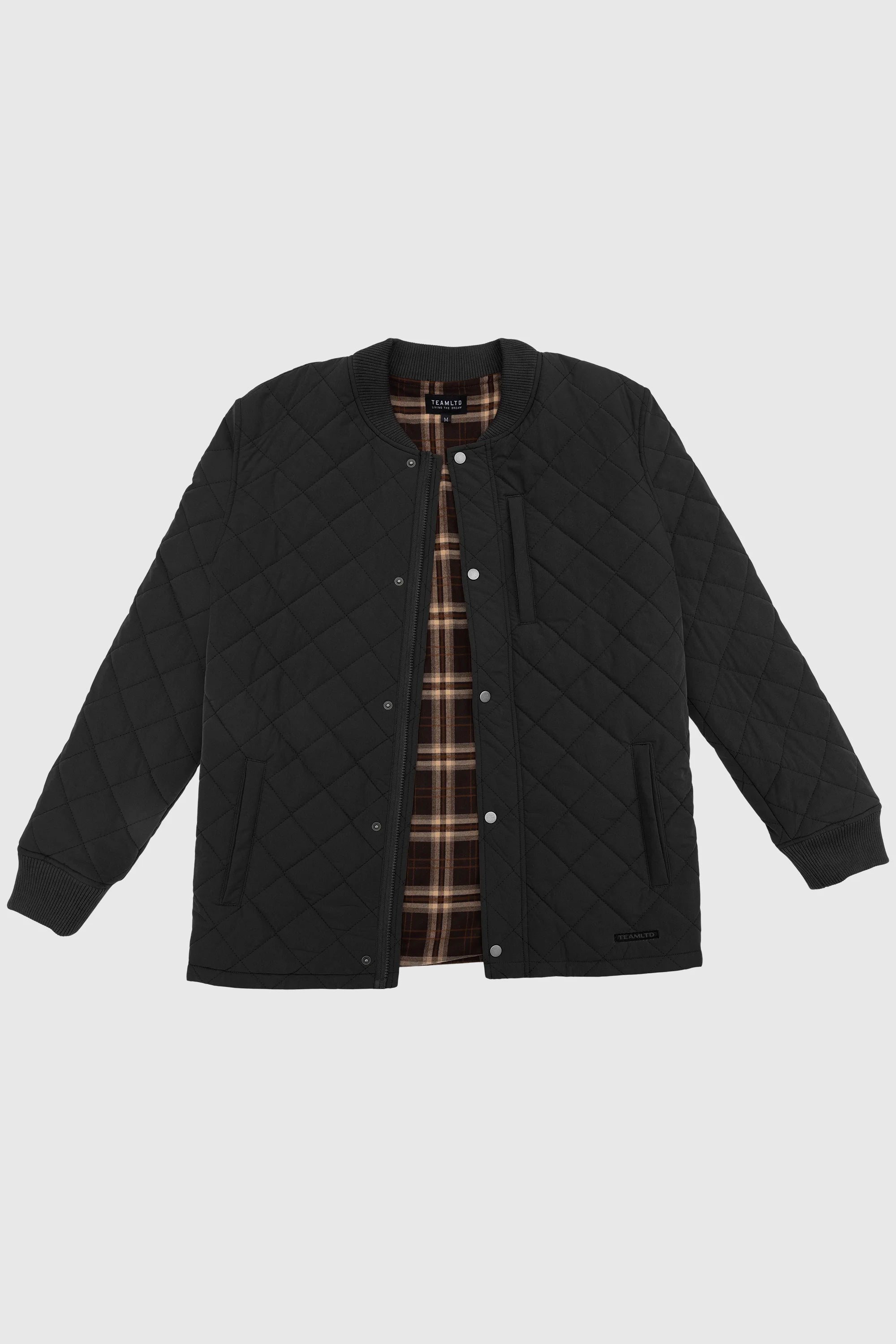 Quilted Bomber Jacket for Men & Women - Lightweight Puffer Coat with Warm Fleece Lining - Perfect for Fall, Winter & Outdoor Activities