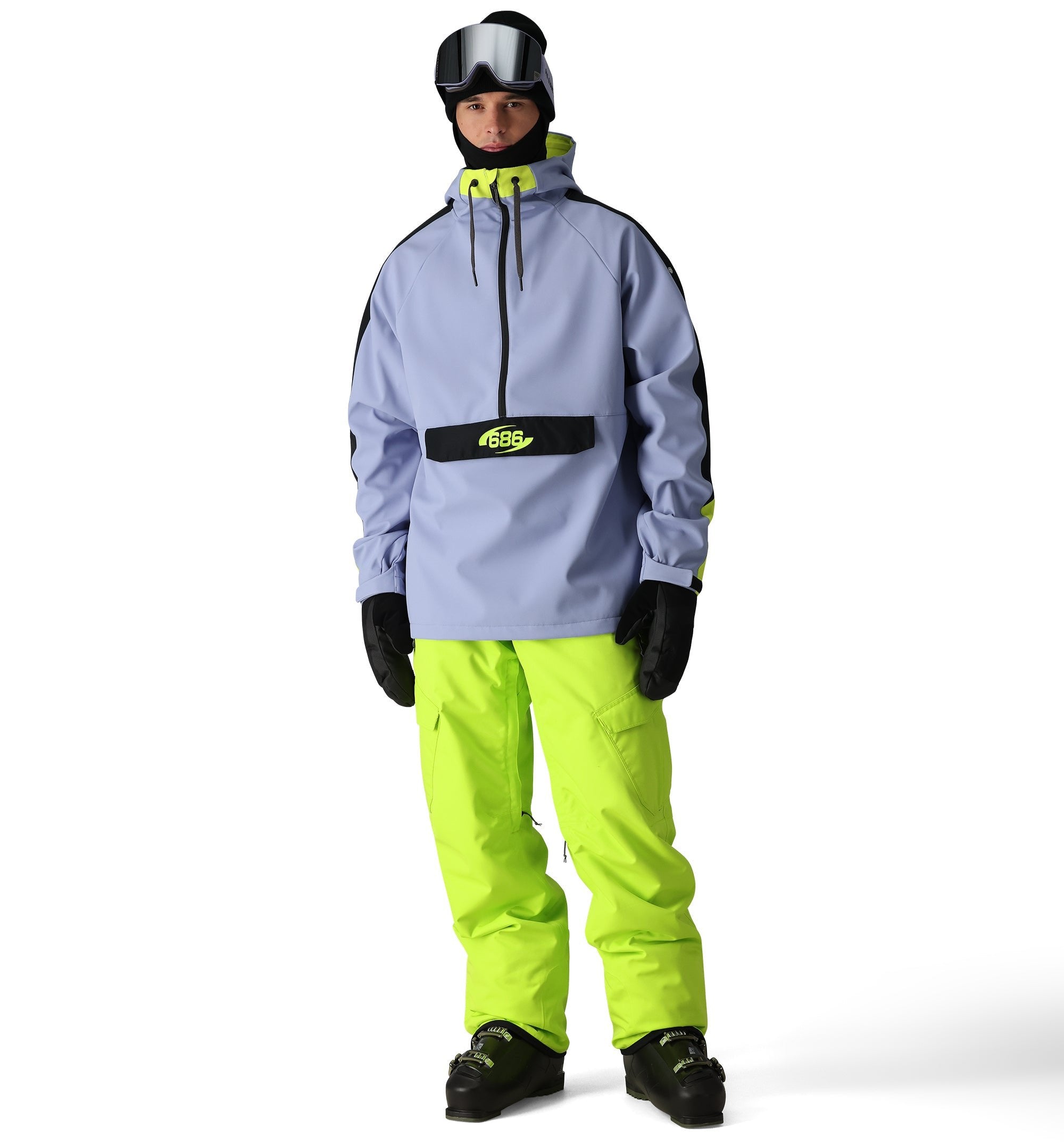 686 Waterproof Anorak Jacket for Men & Women - Lightweight Rain Jacket with Hood, Windproof Outdoor Shell - Perfect for Hiking, Camping & Travel (2025 Edition)