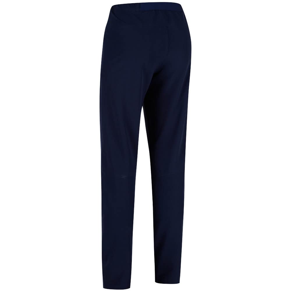 Women's Stretch Trousers - Navy Blue Comfort Fit Pants Size 10 Long - Perfect for Office Wear, Travel & Casual Outfits