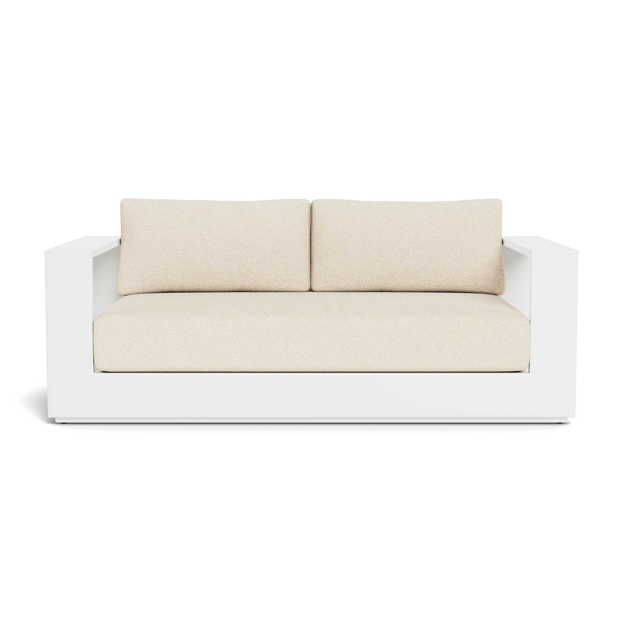 Hayman Aluminum 2-Seat Outdoor Patio Sofa - Lightweight Modern Garden Furniture for Balcony, Poolside & Backyard Relaxation