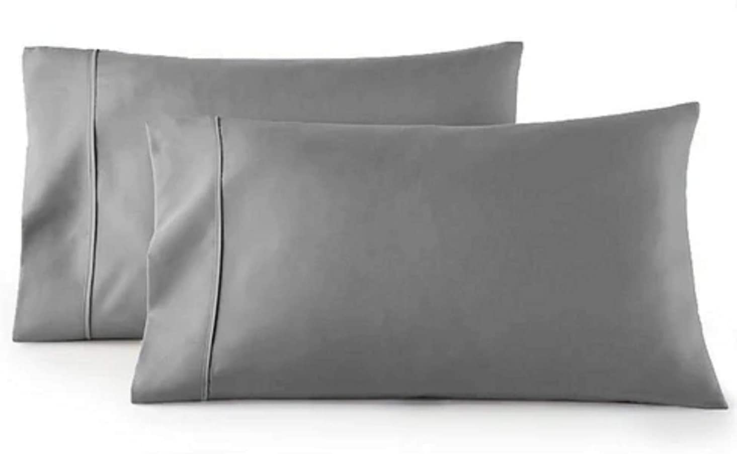 Premium 100% Egyptian Cotton King Pillowcase Set - Soft Sateen Weave for Luxury Bedrooms