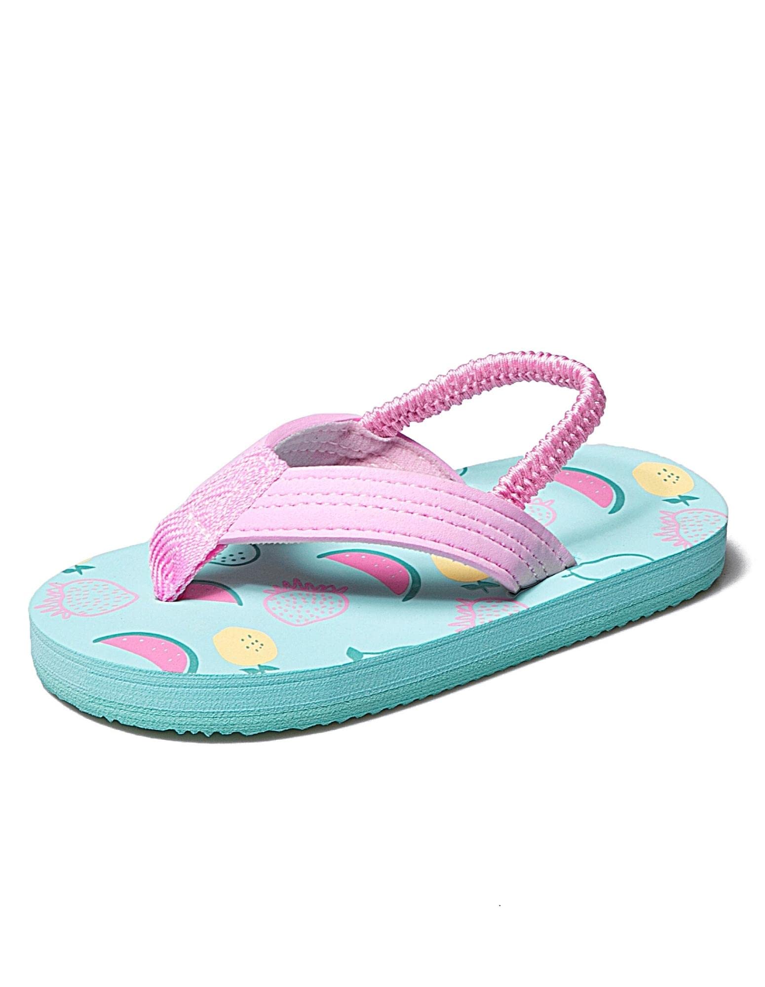 Ceruwum Toddler Girls Water Shoes - Non-Slip Beach Sandals for Toddler Girls, Soft Sole Flip Flops for Pool, Beach & Outdoor Play - Perfect for Swimming, Splash Pads & Summer Activities