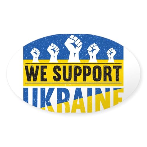 Clear - We Support Ukraine Sticker