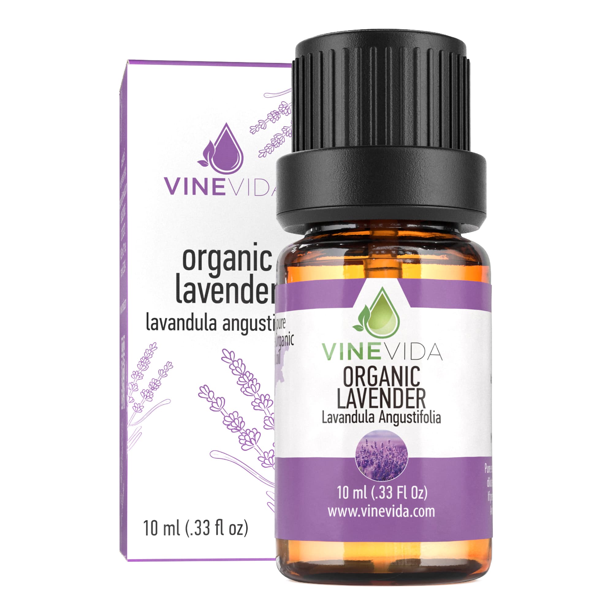10 mL Organic Lavender Essential Oil - Prefilled Bottle for Aromatherapy, Relaxation & Stress Relief | Perfect for Diffusers, Massage & DIY Skincare