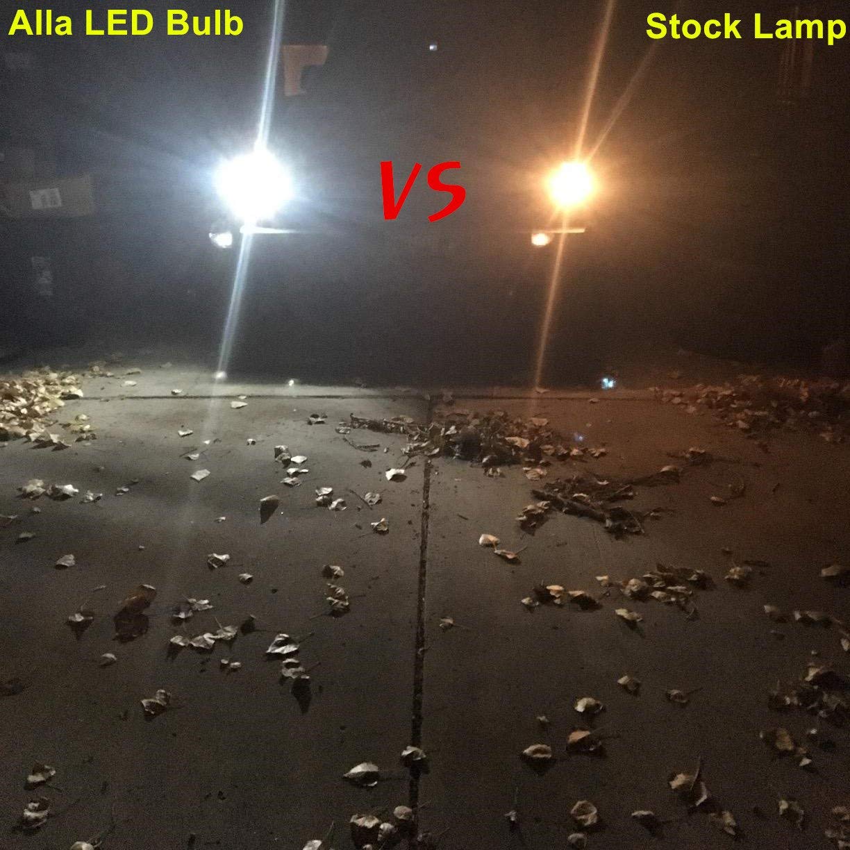 Alla Lighting T15 912 921 T10 168 194 LED Bulbs - 6000K Xenon White Reverse Lights, License Plate & Interior Lights Replacement for Cars, Trucks, SUVs - Perfect for Night Driving & Enhanced Visibility