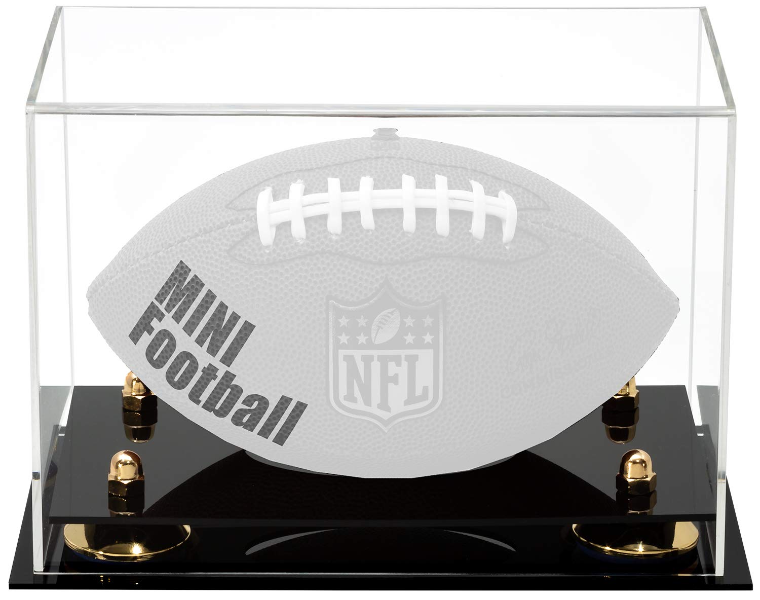 Mini Acrylic Football Display Case - Perfect for Collectibles, Awards & Memorabilia - Ideal for Home, Office & Sports Fan Gifts