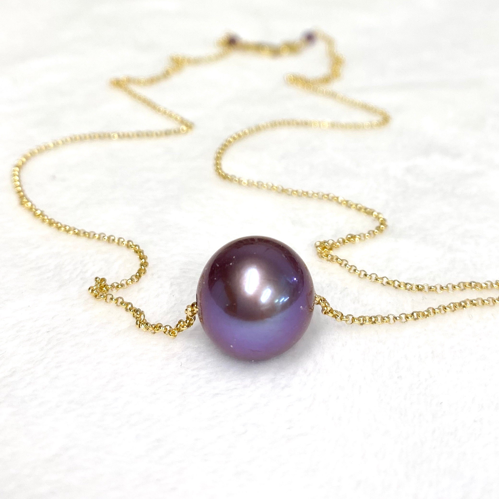 AAA Grade Magenta Edison Pearl Necklace (N368) - Elegant Jewelry for Women, Perfect for Weddings, Parties & Special Occasions