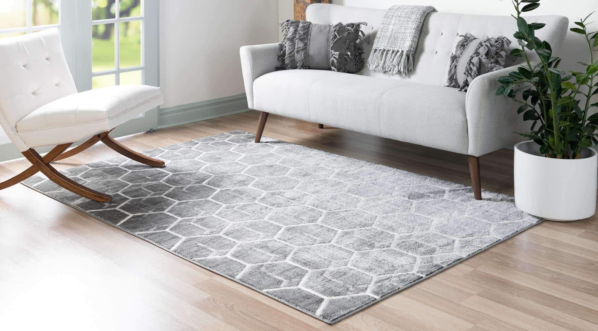 Unique Loom Matrix Trellis Collection Area Rug - 9' x 12' 2