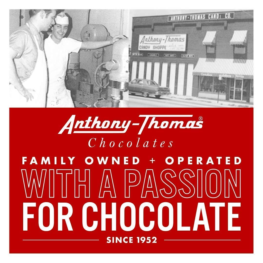 Anthony Thomas Chocolate Sea Salt Caramels - Award-Winning Milk Chocolate with Caramel Centers (16 Count Gift Box) | Perfect for Valentine's Day Gifts, Birthday Presents & Holiday Treats