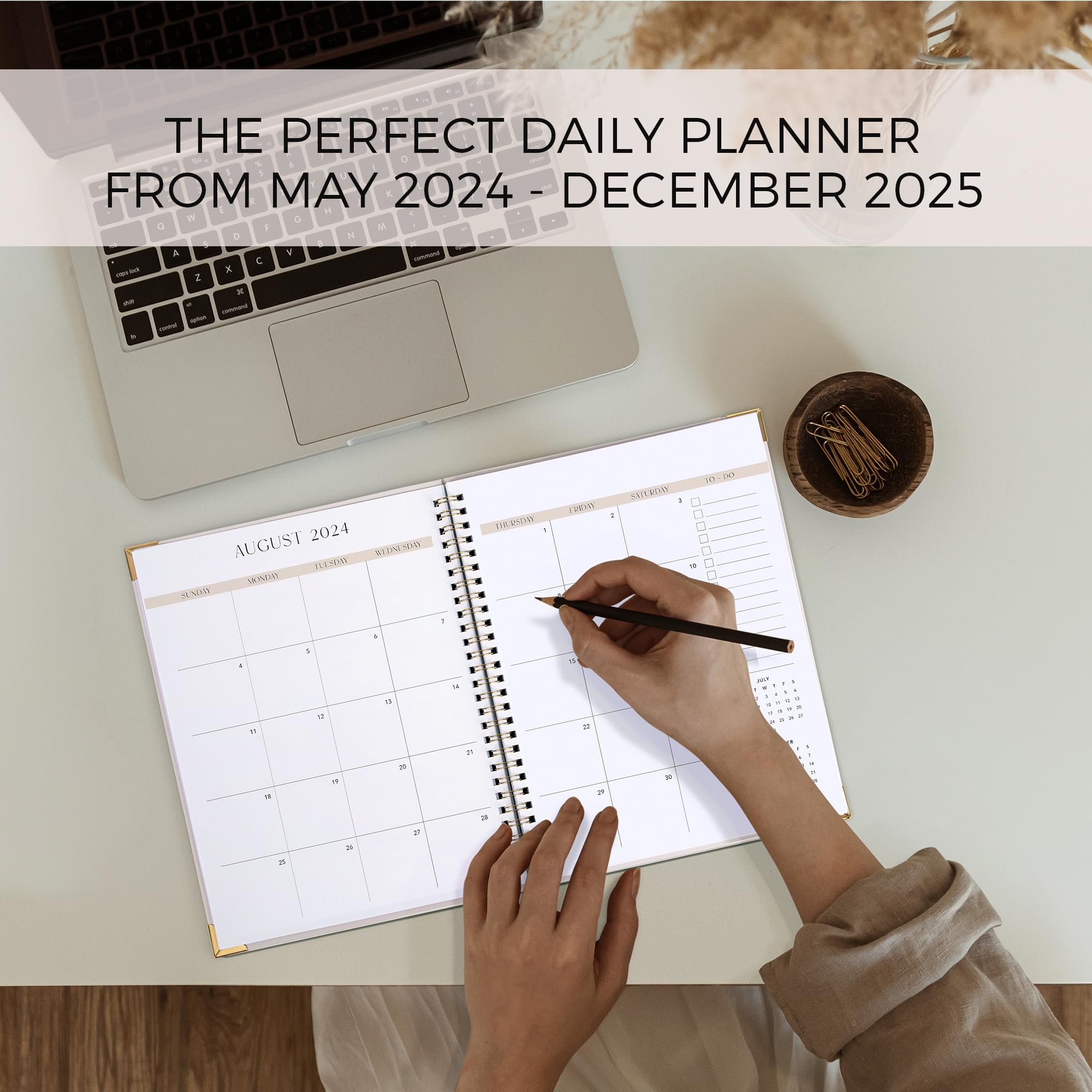 2025 Monthly Planner & Calendar Book - Beautiful Productivity Organizer with To-Do Lists for Efficient Task Management - Perfect for Work, School & Personal Planning (Runs Until December 2025)