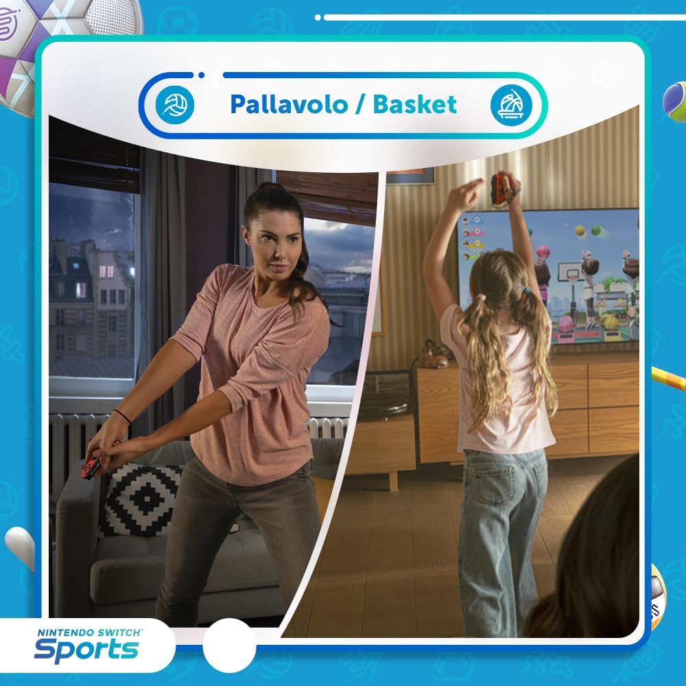 Nintendo Switch Sports - Nintendo Video Game - Italian Edition - Physical Card Version - Fun Multiplayer Sports Games for Family & Friends