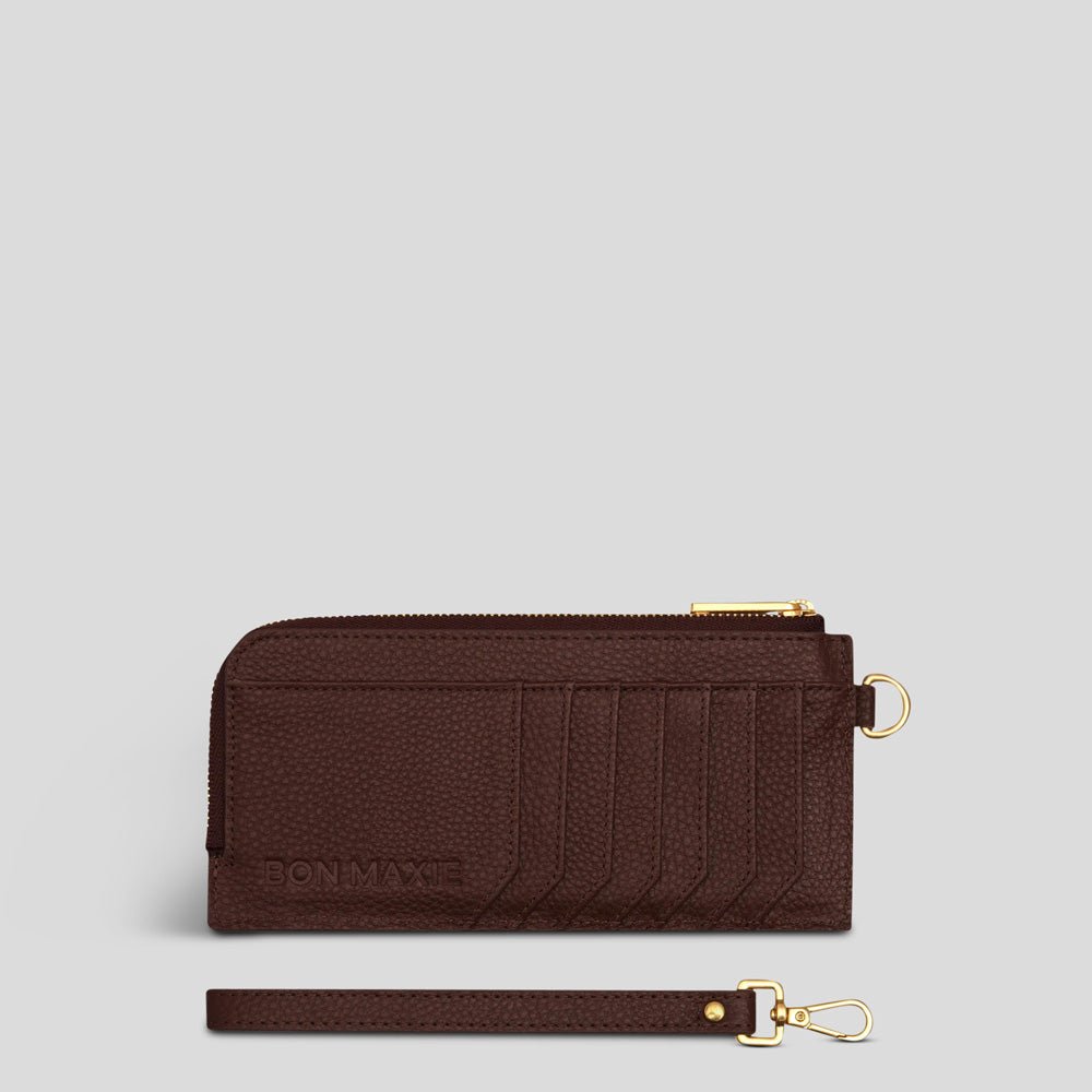 Slim Leather Wallet for Men - RFID Blocking Minimalist Bifold Wallet - Chocolate Brown - Perfect for Everyday Carry & Travel