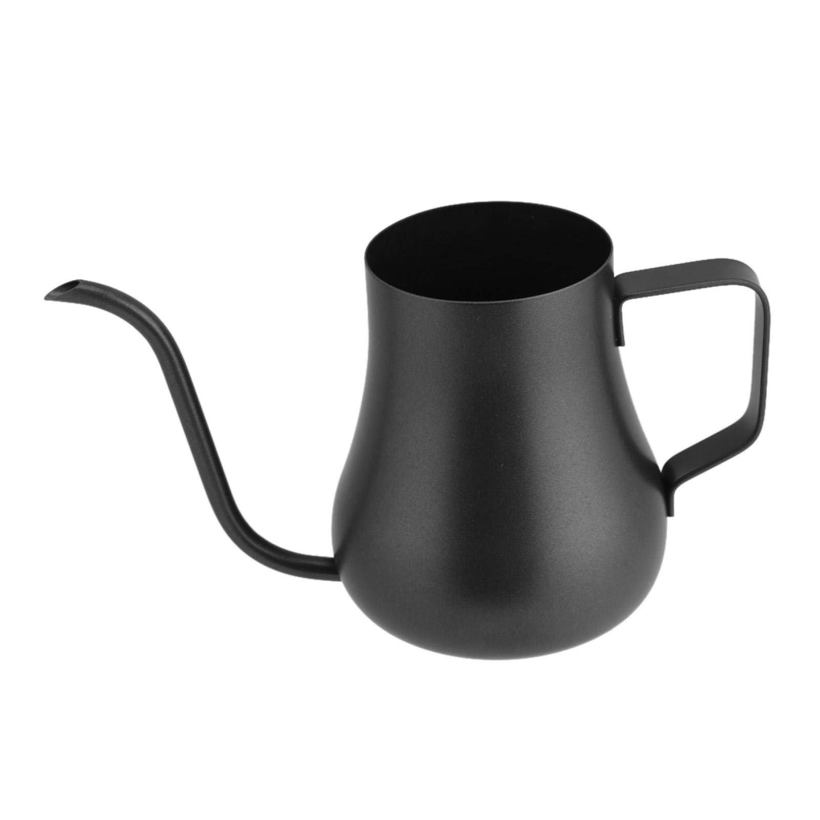 Premium Black Corrosion-Resistant Coffee Drip Kettle - Stainless Steel Stovetop Coffee Maker for Home, Kitchen & Outdoor Camping | Perfect for Brewing Fresh Coffee in Garden, Patio or RV Trips