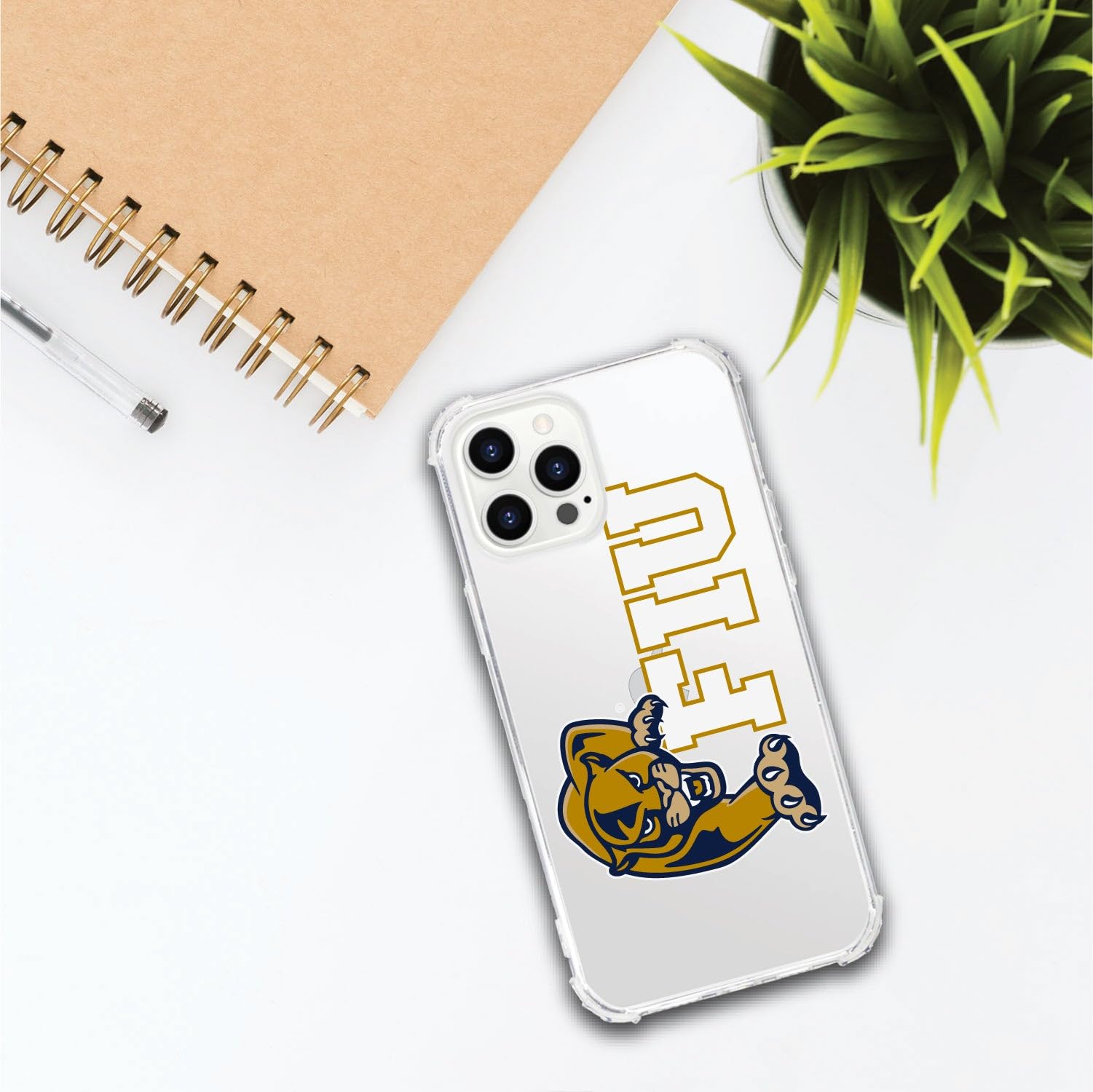 **OTM Essentials Rugged Phone Case for iPhone 13 Pro - Shockproof & Durable Protection - Classic White Design - Perfect for Florida International University Students & Outdoor Enthusiasts**