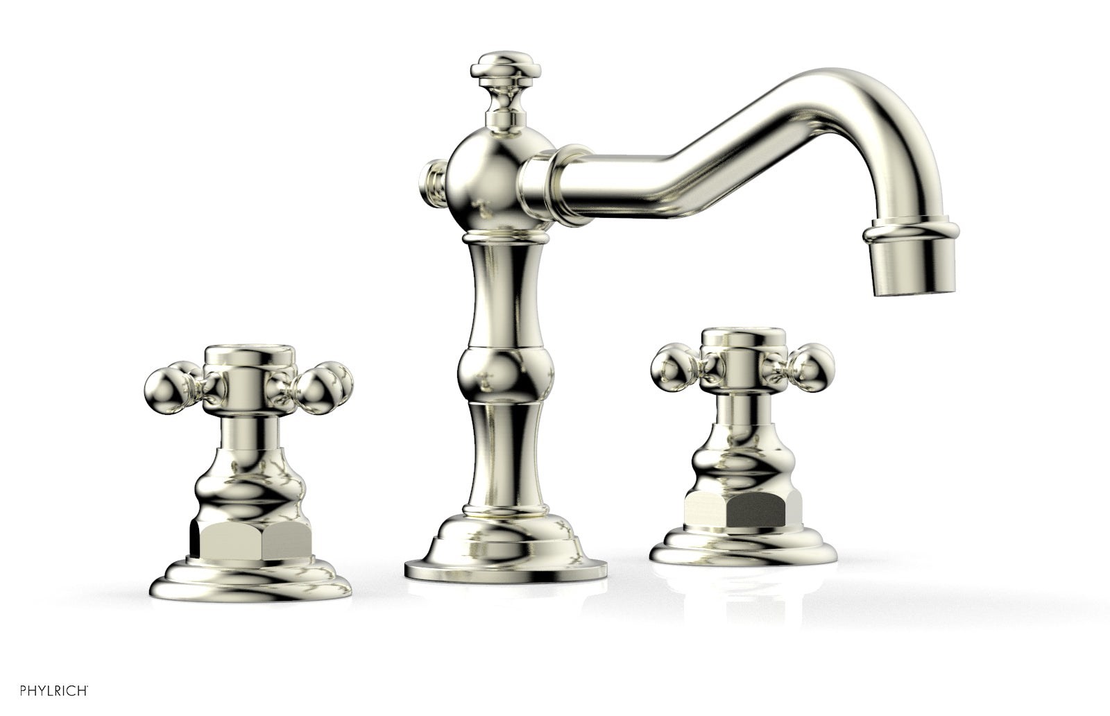 HENRI Widespread Bathroom Faucet with Cross Handles - Model 161 01 - Perfect for Modern Vanities and Powder Rooms
