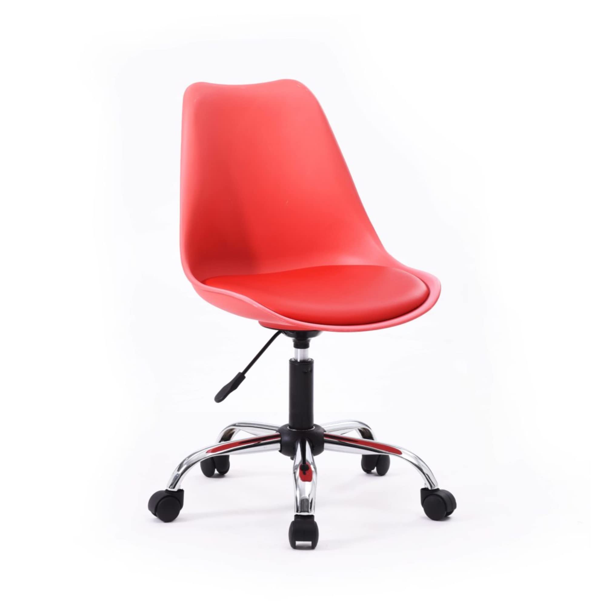 Hodedah Import Armless Office Chair with Seat Cushion - Ergonomic Comfort for Home & Workspace - Perfect for Small Spaces, Study Rooms, and Office Desks