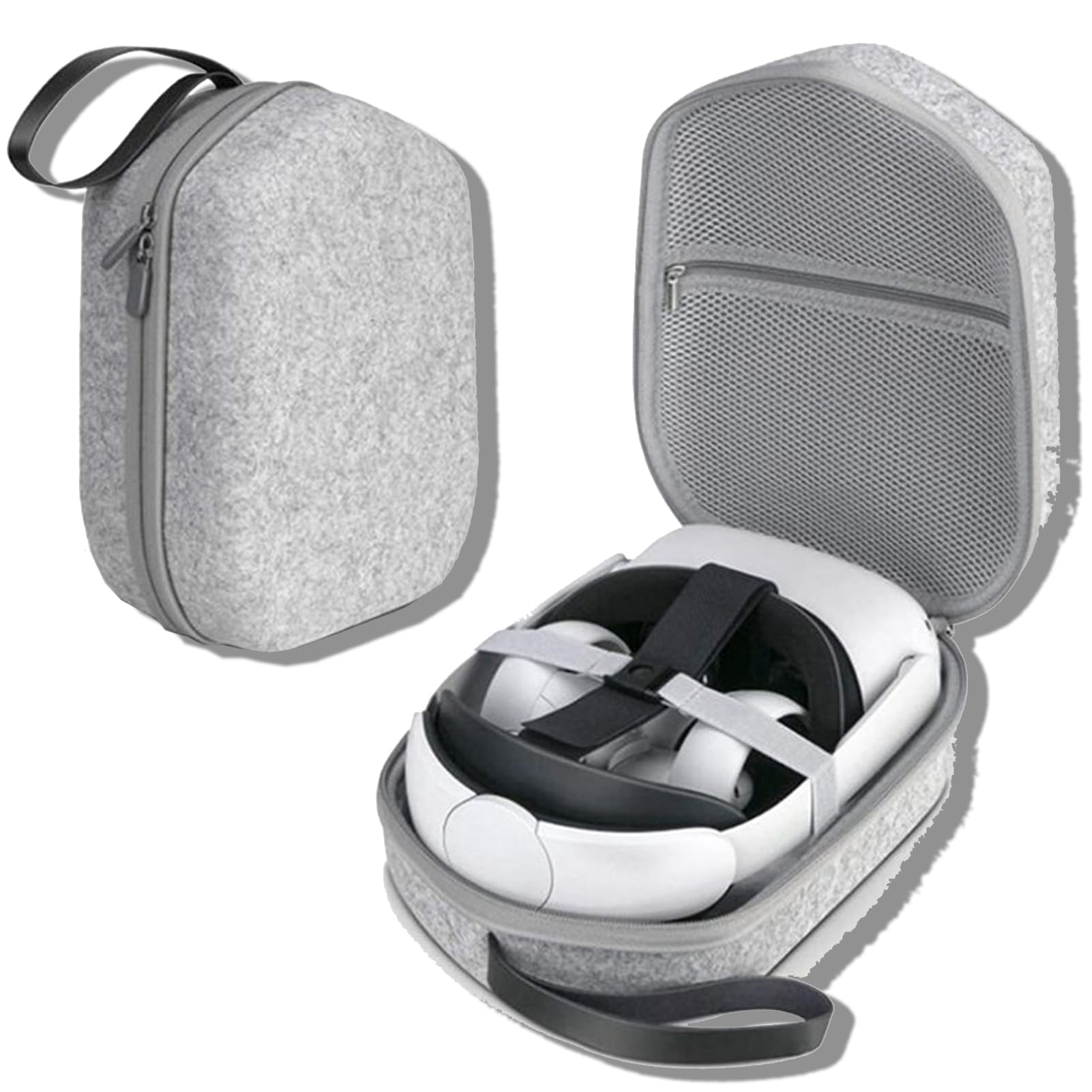 Premium VR Glasses Storage Case - Anti-Scratch EVA Hard Shell Travel Organizer for Oculus Quest 2 Headset - Portable Protective Box for Gaming, Home Storage & Travel Accessories