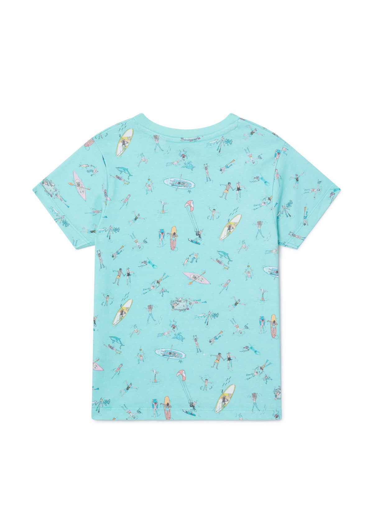 Sea Folk Kids T-Shirt - Cute Ocean Themed Cotton Tee for Boys & Girls - Perfect for Beach Vacations, Summer Outings & School Activities