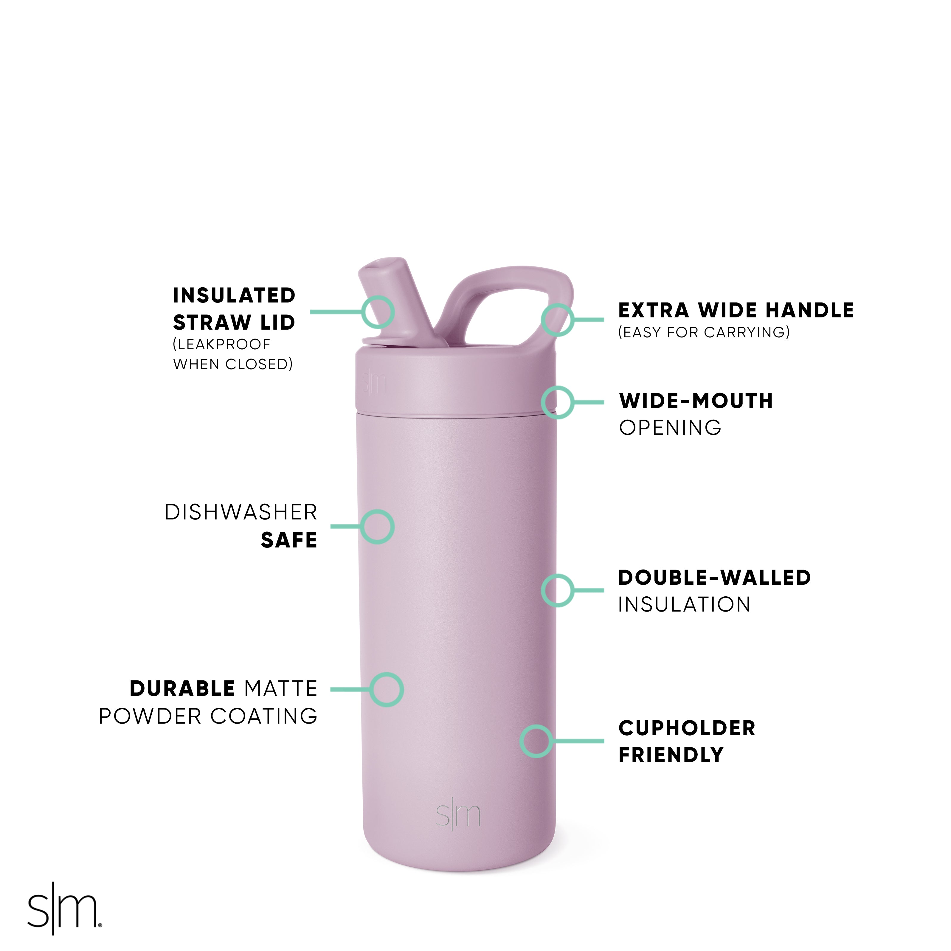 Stainless Steel Manual Straw Lid with Silicone Seal - Perfect for Travel, Office, and Outdoor Activities