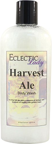 Eclectic Lady Harvest Ale Body Wash - 8 oz Natural Beer Scented Shower Gel for Men & Women - Perfect for Relaxing Baths & Aromatherapy