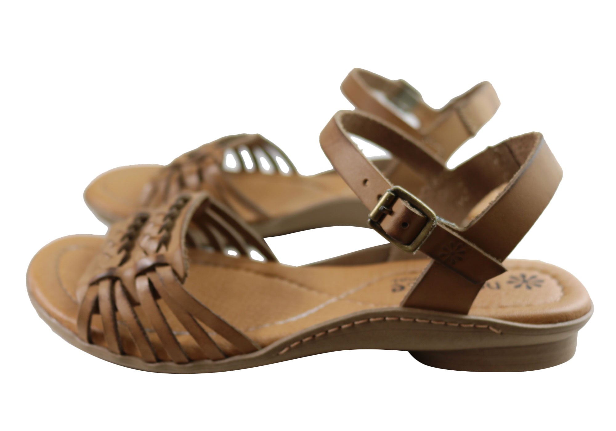 Milena Women's Comfortable Leather Sandals - Handmade in Brazil - Perfect for Summer, Beach & Casual Outings
