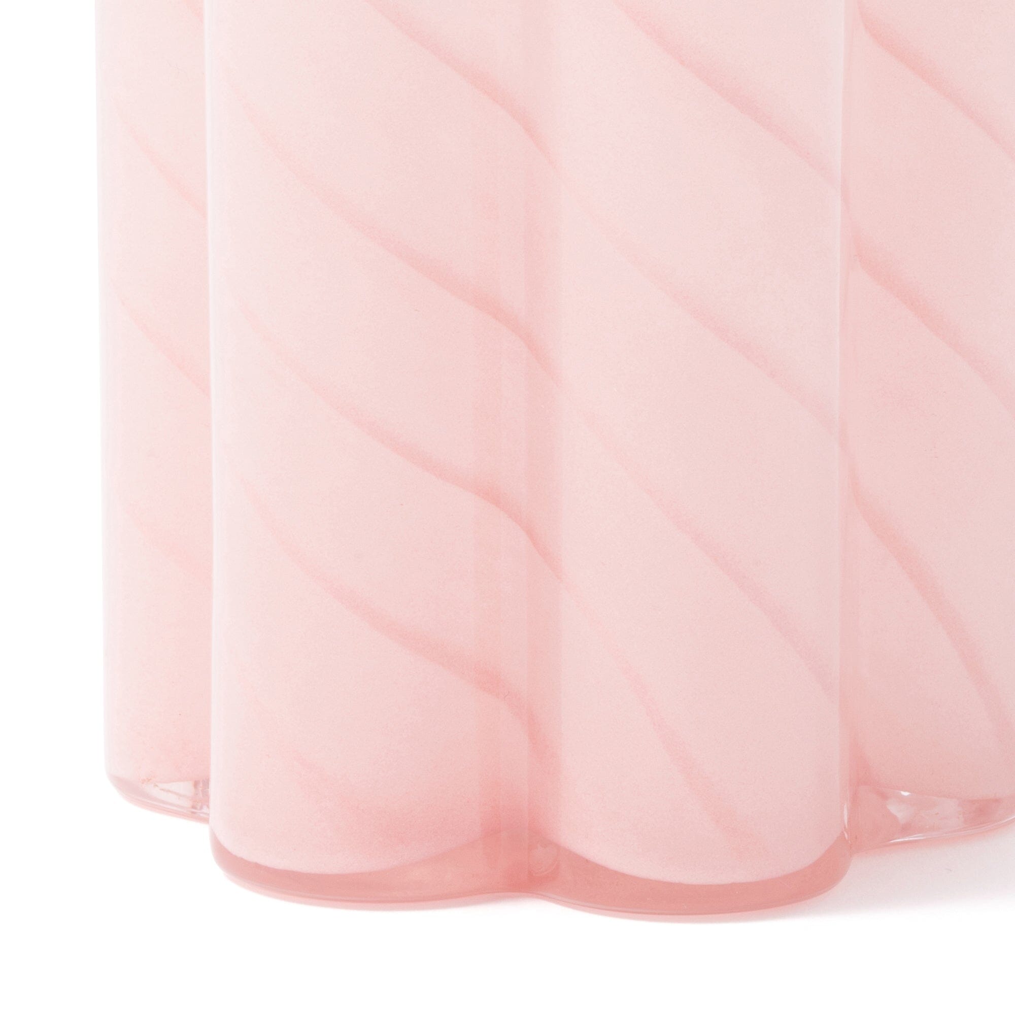Elegant Light Pink Floral Stripe Vase - Perfect for Home Decor, Wedding Centerpieces & Gift Giving