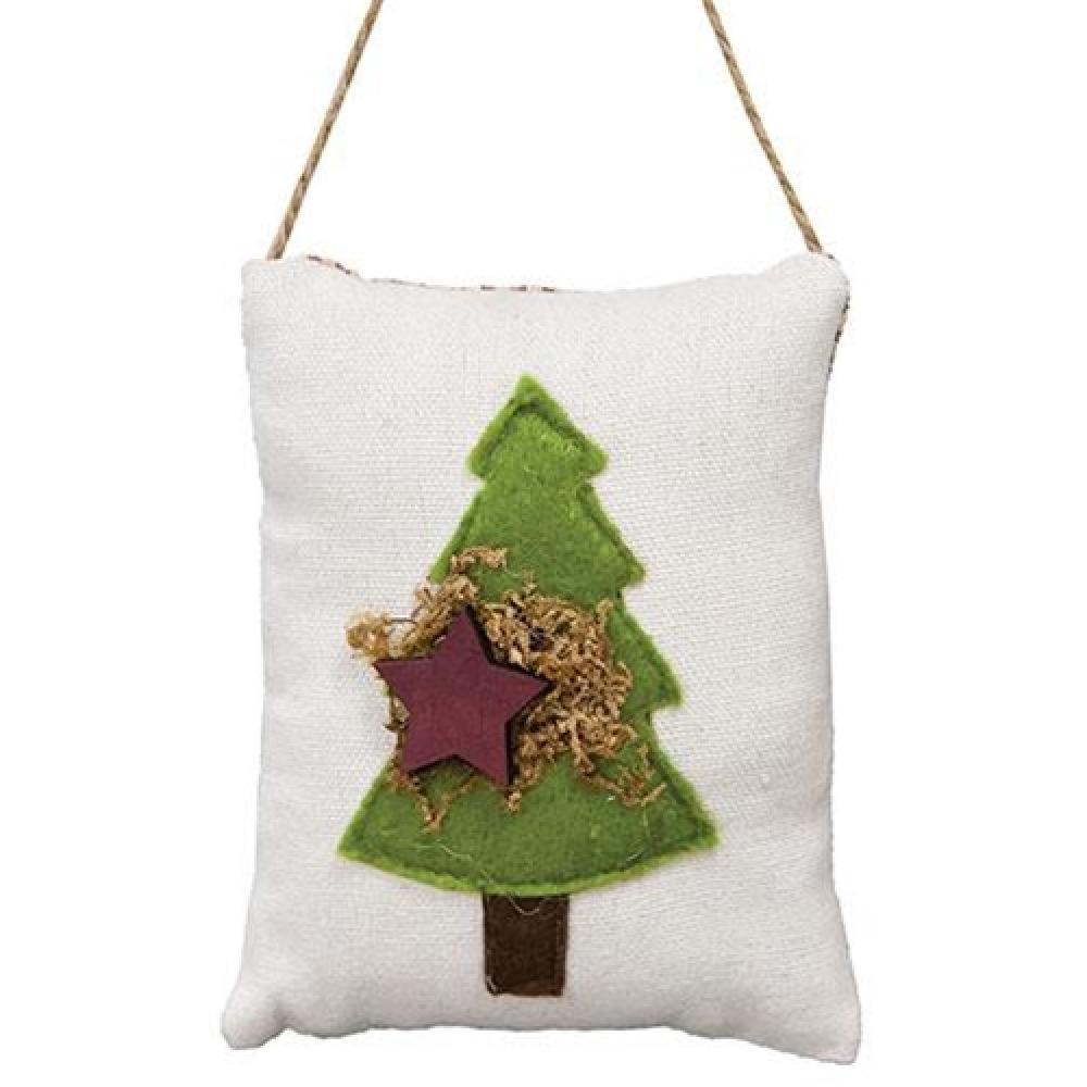Christmas Tree Pillow Ornament - Festive Holiday Decor for Xmas Tree, Home & Office - Perfect for Christmas Decorations, Gift Giving & Seasonal Celebrations