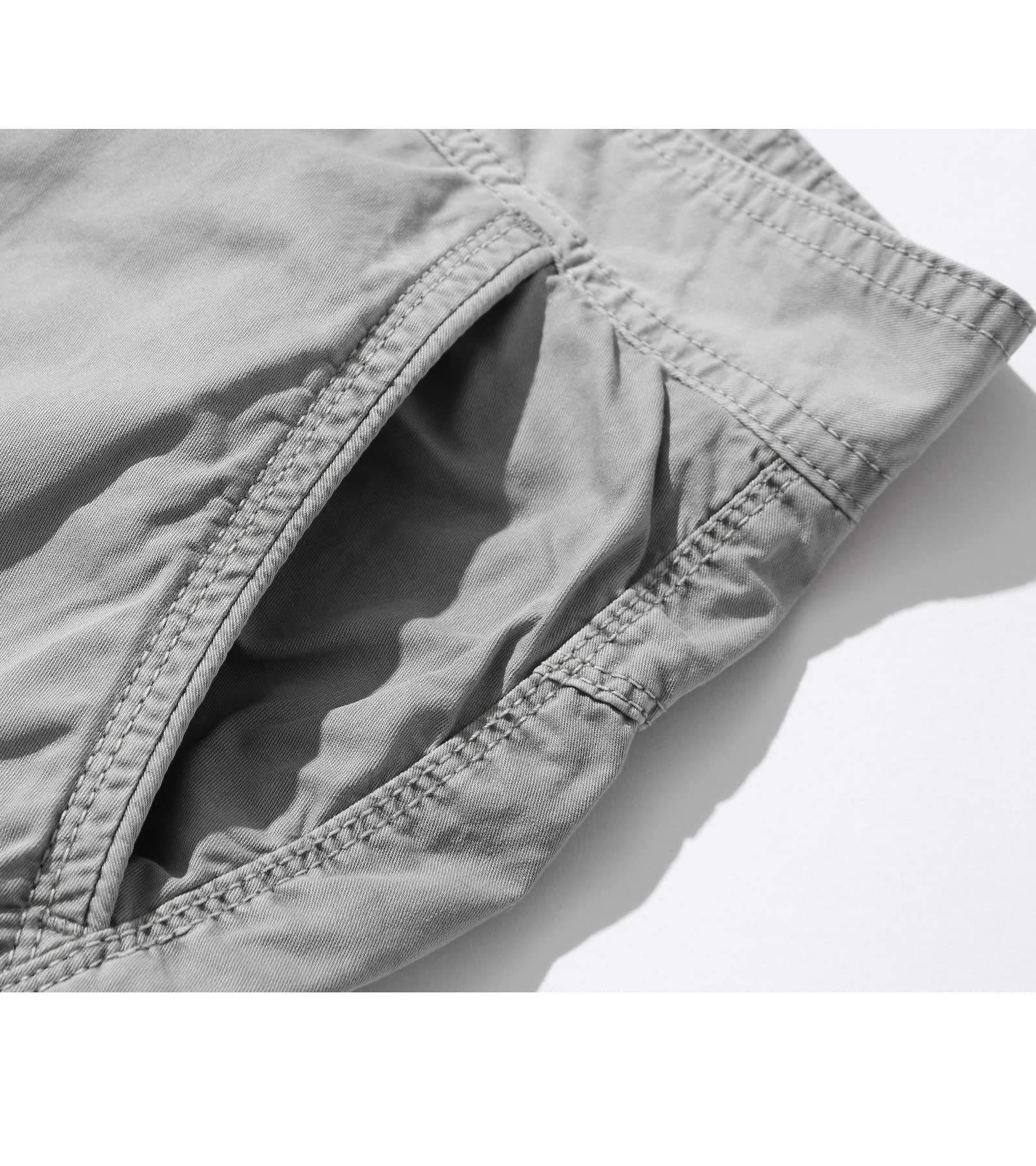 Men's 3/4 Length Cargo Shorts - Below The Knee Casual & Utility Shorts for Outdoor Activities, Hiking, Travel and Summer Wear