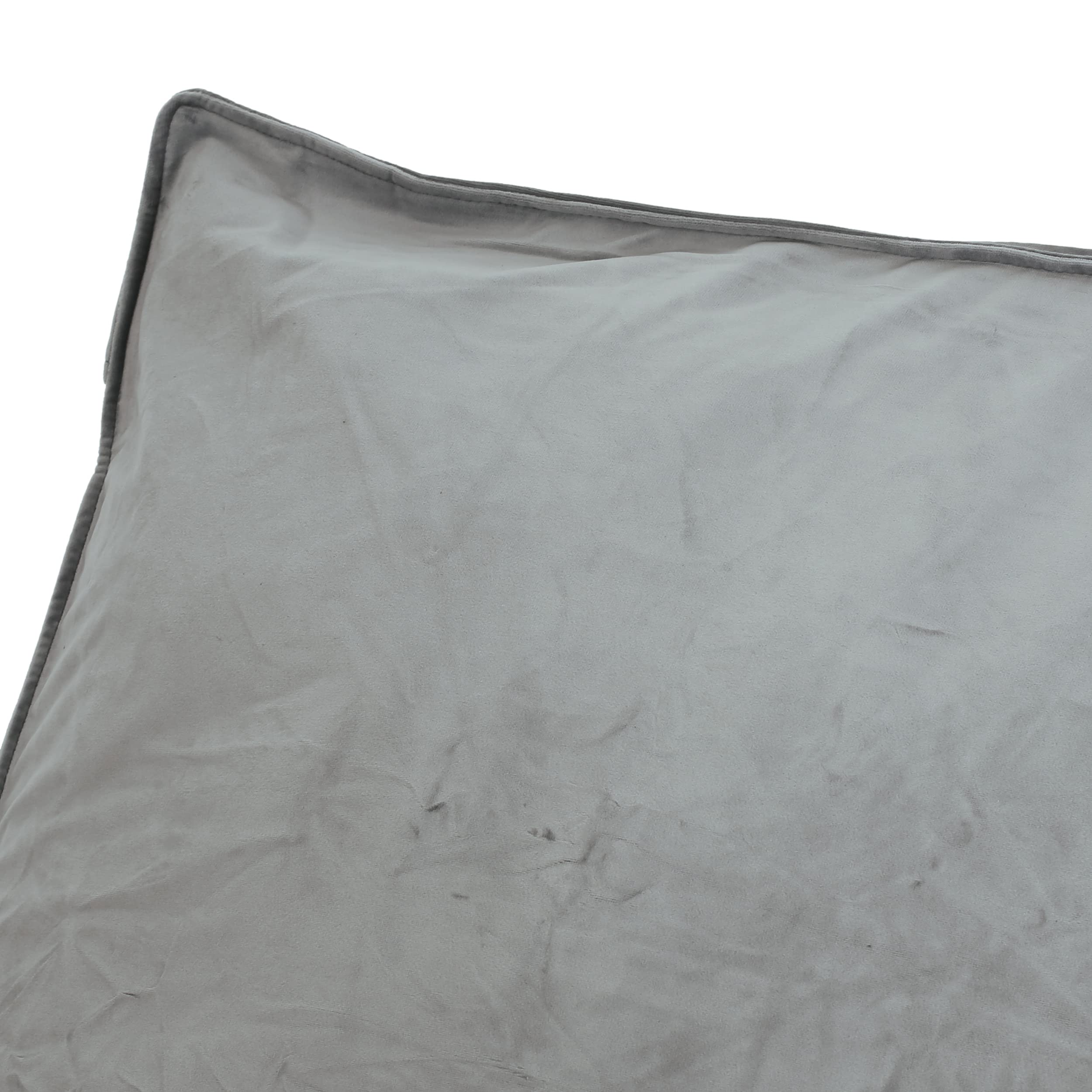 Christopher Knight Home Velie Bean Bag - Soft & Comfortable Gray Bean Bag Chair for Kids & Adults - Perfect for Living Room, Bedroom, Dorm & Game Room Relaxation