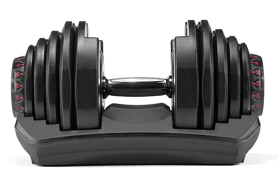 Bowflex SelectTech 552 Adjustable Dumbbells (10-90 lbs) - Pair of Adjustable Weight Dumbbells for Home Gym, Strength Training & Full Body Workouts - Perfect for Small Spaces & Quick Weight Changes