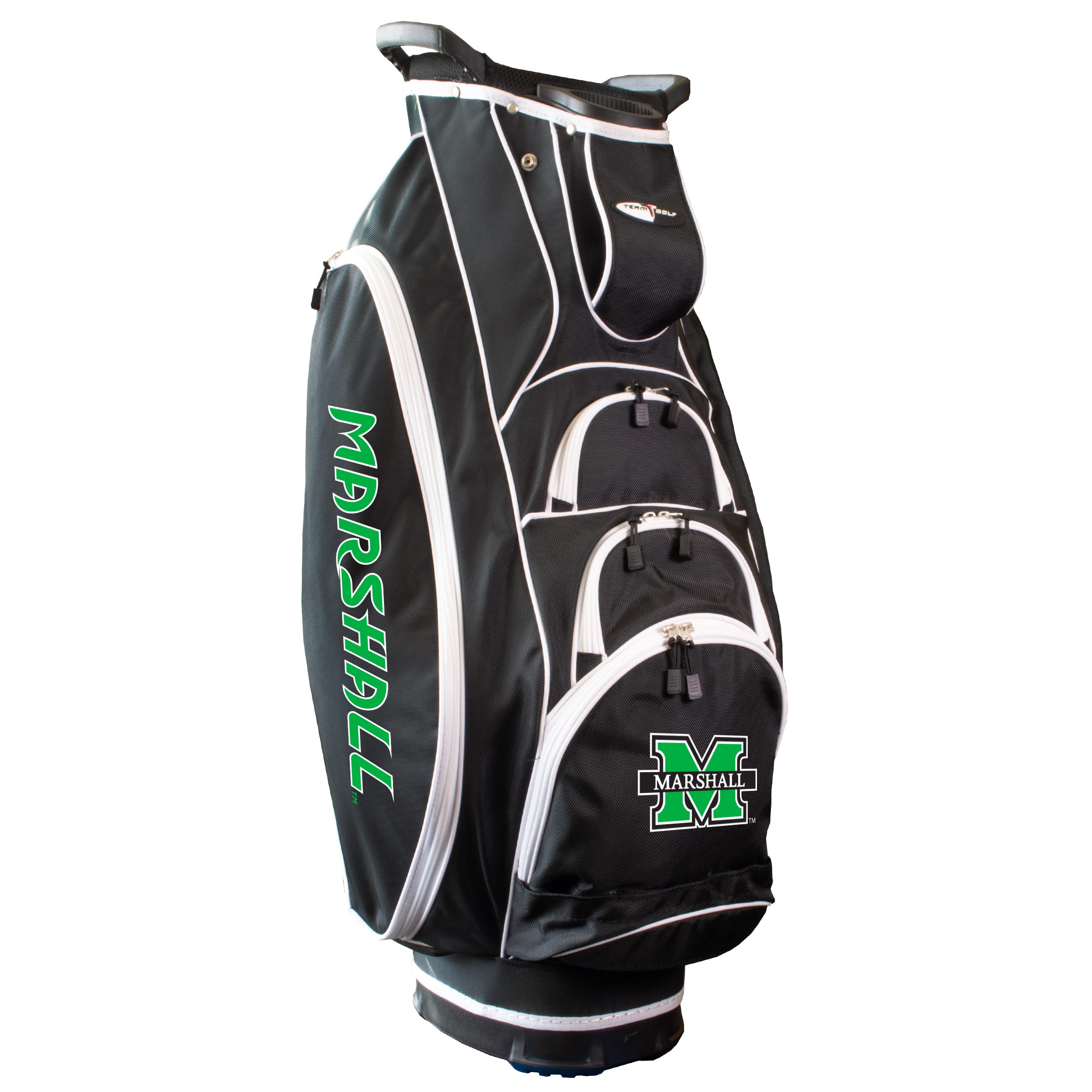Team Golf NCAA Marshall Albatross Lightweight Stand Golf Bag - 10-Way Club Divider, Spring Action Stand, Insulated Cooler Pocket, Velcro Glove & Umbrella Holder, Lift Assist Handles - Perfect for College Golf Tournaments & Weekend Golfing