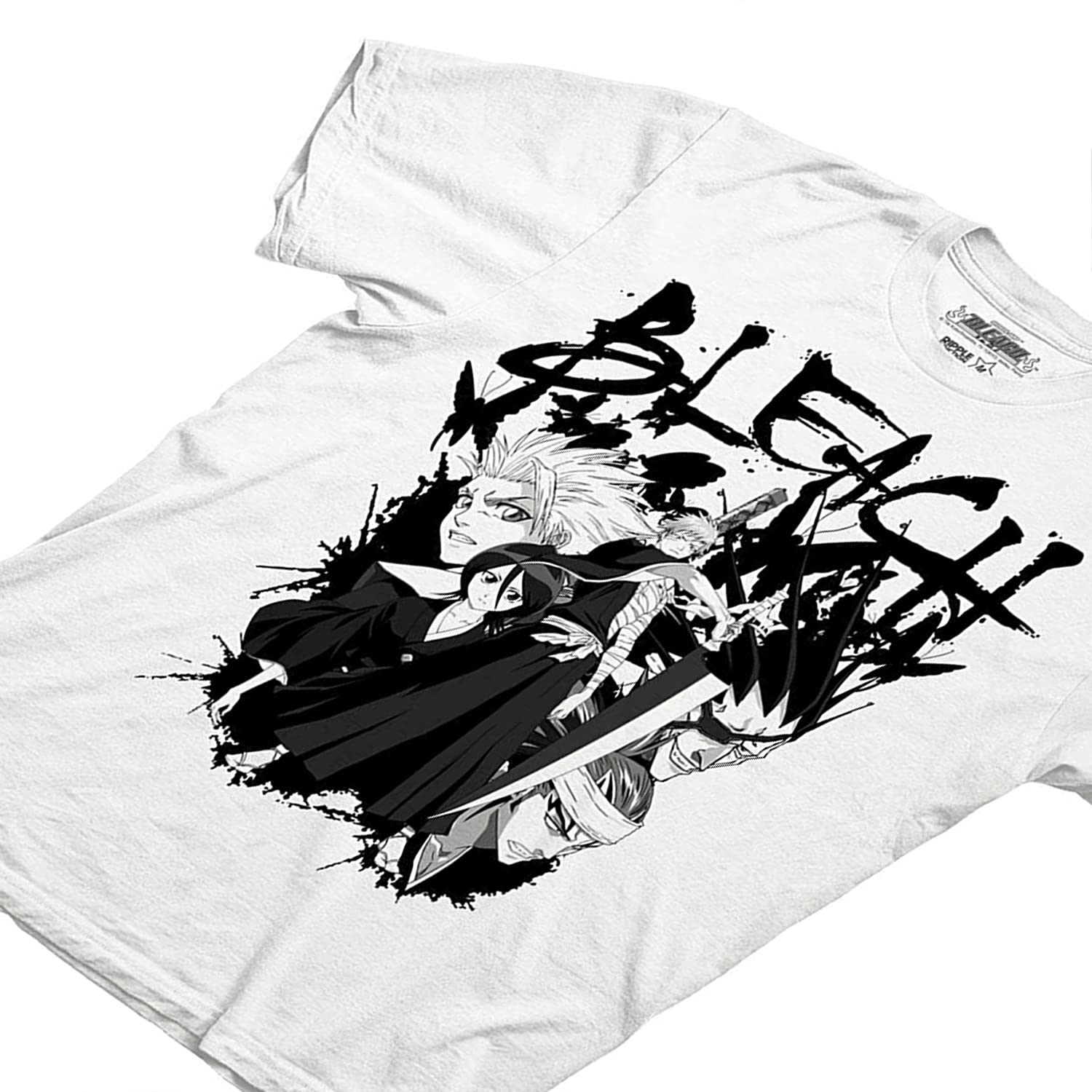 Bleach Anime T-Shirt for Men - Ichigo Kurosaki Graphic Tee - Cool Manga Fashion Shirt - Perfect for Cosplay, Anime Conventions & Casual Wear