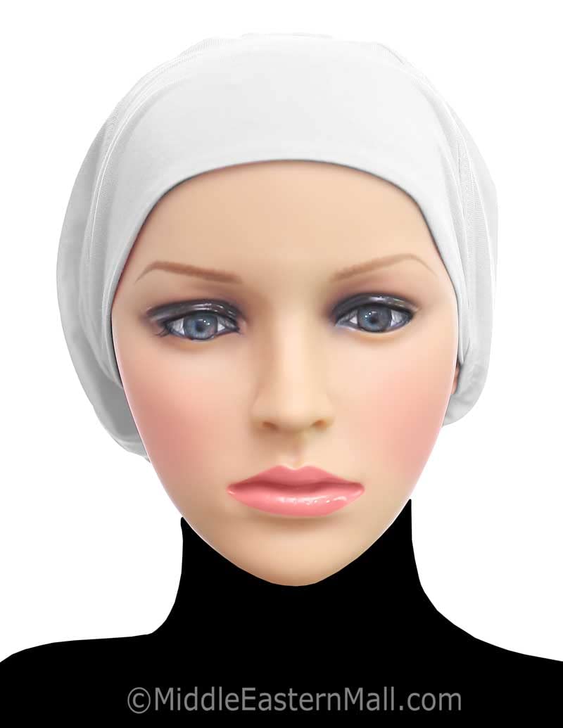 Middle Eastern Women's Cotton Snood Cap - Soft Beanie Hair Wrap, Chemo Undercap & Easy Bonnet Hat for Winter, Hijab Accessory, Head Covering for Cancer Patients & Daily Use