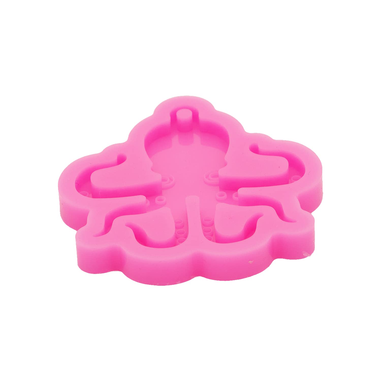 Angel Wings Gloss Octopus Silicone Keychain Molds - Resin Casting & Epoxy Mold for DIY Crafts, Fondant Cake Baking - Perfect for Jewelry Making, Gift Accessories, and Home Decor