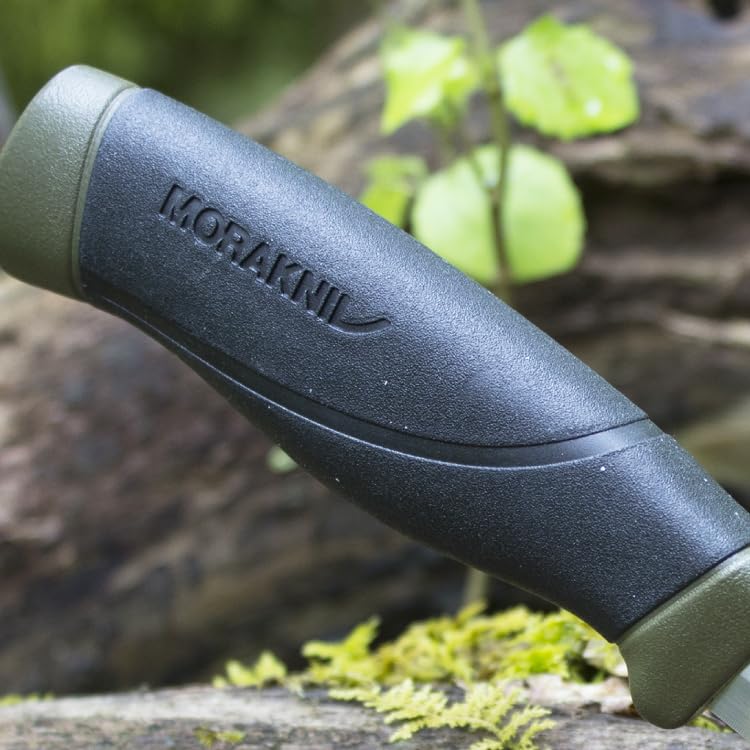 Morakniv Companion Outdoor Survival Knife - 4.1 Inch Stainless Steel Fixed Blade with Non-Slip Grip (Orange) - Perfect for Camping, Hiking & Bushcraft (Model M-11824)