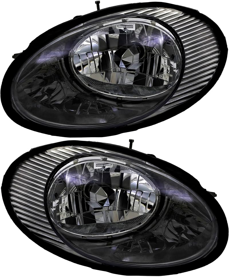 Ford Taurus Headlights Replacement Set - Halogen Lamps for Driver & Passenger Side (1996-1998 Models) | Perfect for Night Driving & Foggy Conditions