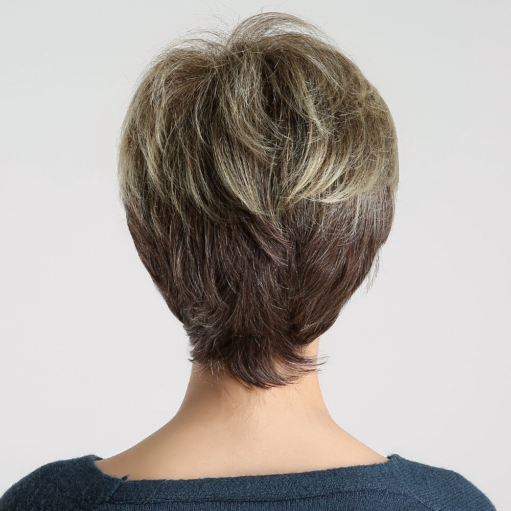 Heat Resistant Short Hair Pixie Cut Wig - Natural Look Synthetic Hairpiece for Women - Perfect for Cosplay, Daily Wear & Costume Parties