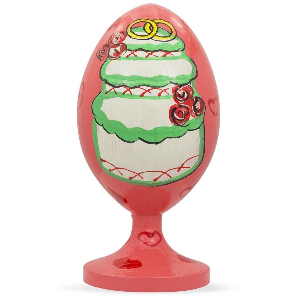 Best Pysanky Bride and Groom Wedding Cake Topper - Handcrafted Wooden Figurine for Wedding Cakes, Anniversary & Bridal Shower Decorations