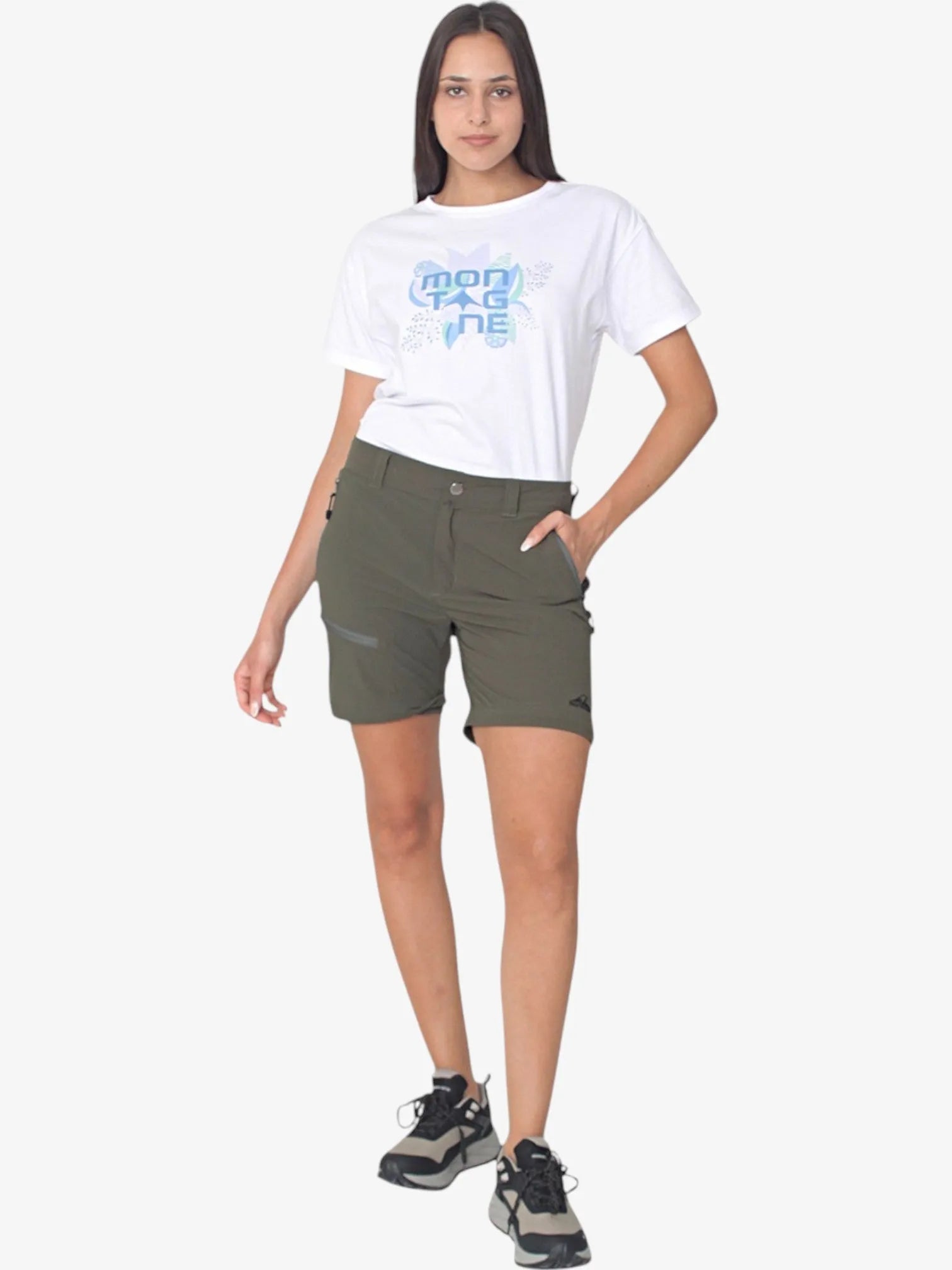 Women's Convertible Hiking Pants Jamaica Trekking Military Green - Lightweight Quick-Dry for Outdoor Adventures, Camping & Travel