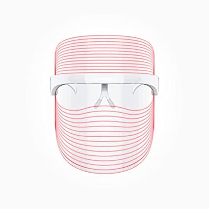 7 Color LED Face Mask Light Therapy for Skin Care - Photon Therapy Beauty Mask with Adjustable Colors | At-Home Facial Treatment for Acne, Wrinkles & Anti-Aging